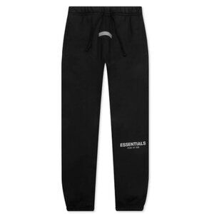 FEAR OF GOD ESSENTIALS Black Youth ESS Sweat Pant Joggers,w/ pockets sz 12